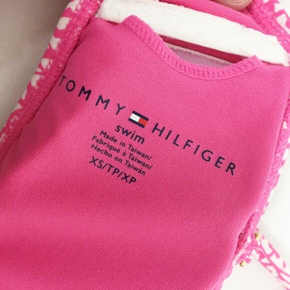 Tommy Hilfiger Pink Halter Bathing Suit Top - Picture 4 of 5